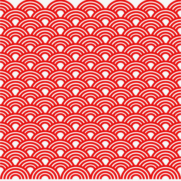 中国风鱼尾纹理底纹矢量免抠