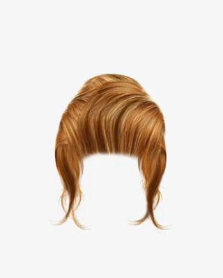 黄色美女头发造型免抠