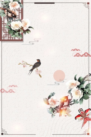 简约小清新春天卡通海报高清