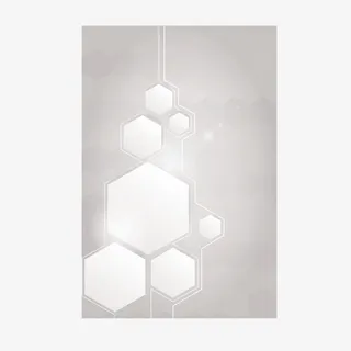 浅灰色背景六边形组合