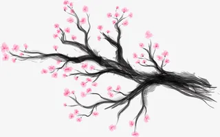 卡通手绘春天花朵装饰免抠