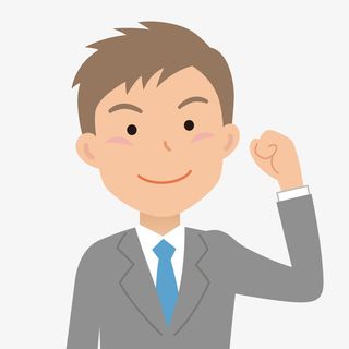 宣誓的西装男人卡通图免抠