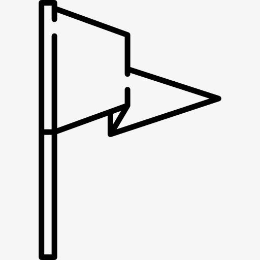 三角旗折叠图标免抠