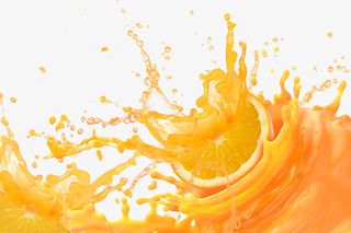 橙子果汁液喷洒素材免抠其他元素