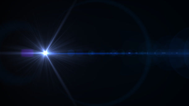 蓝色明亮星光光效免抠