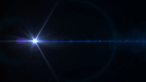 蓝色明亮星光光效免抠