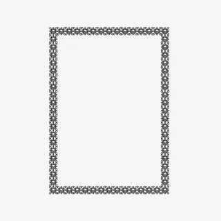 精美古典花边边框设计免抠