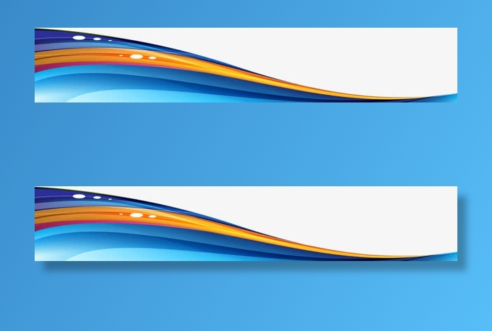 蓝黄色手绘光效装饰免抠