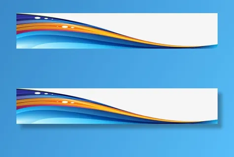 蓝黄色手绘光效装饰免抠