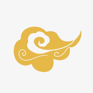 中国风金色传统祥云免抠