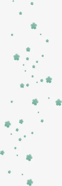 绿色花瓣漂浮免抠