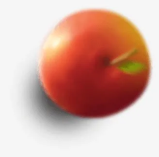 模糊苹果png素材免抠
