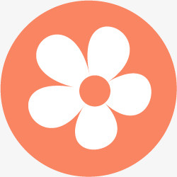 扁平化图标菊花符号免抠
