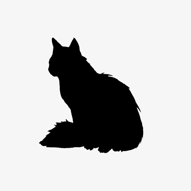 猫的黑色阴影免抠