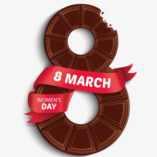 巧克力形状8数字免抠