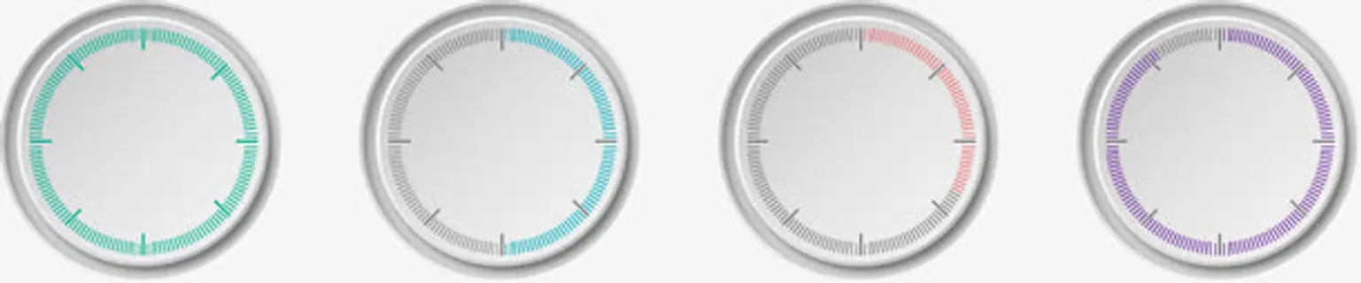 PPT圆形分类免抠