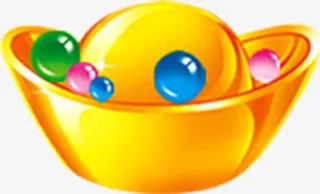 金色元宝创意金币免抠