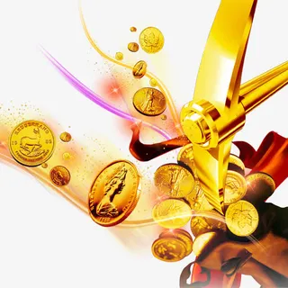 创意金融金币免抠