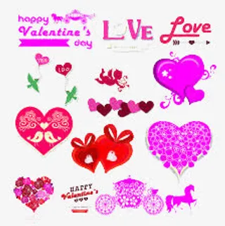 情人节设计元素集合免抠