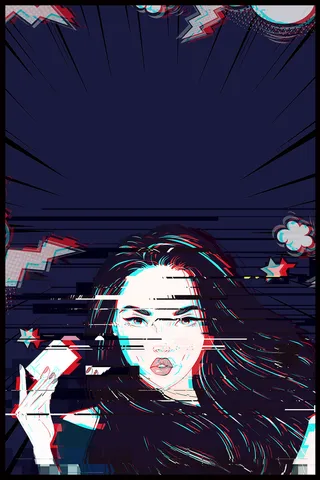 孟菲斯彩色不规则几何背景高清