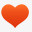 红色的爱心图标免抠
