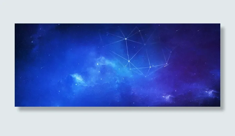 科技感心空背景banner高清