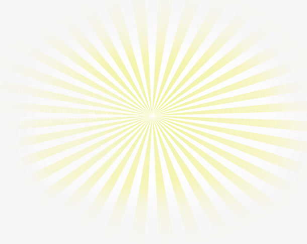 摄影夏日黄色放射性光线免抠