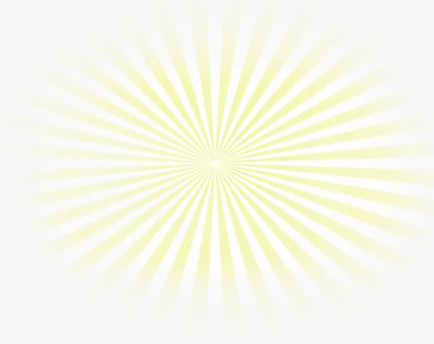 摄影夏日黄色放射性光线免抠
