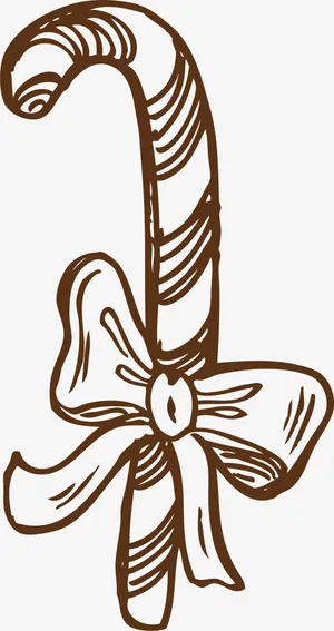 矢量手绘拐棍糖免抠