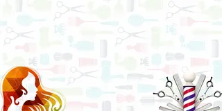 理发工具美发理发店护理海报背景素材高清