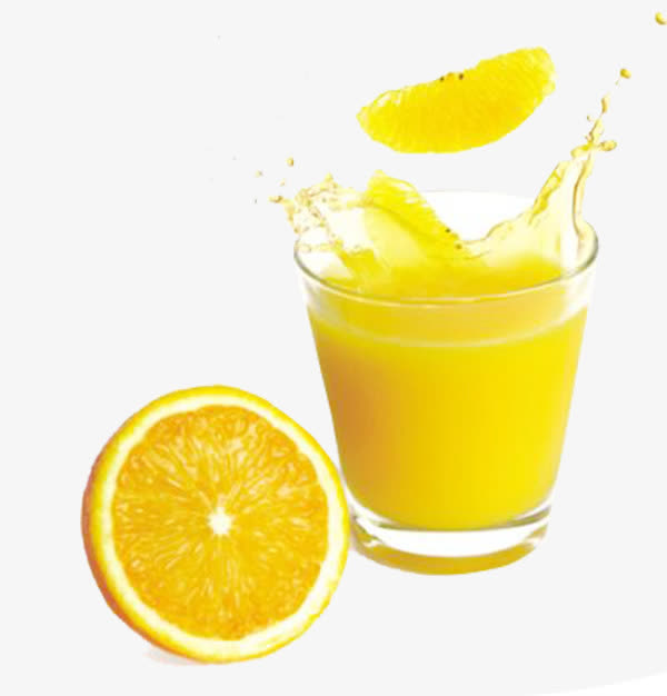 橙汁果茶免抠