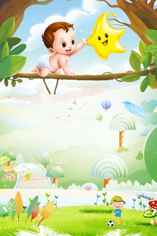 儿童节夏日卡通宣传海报高清