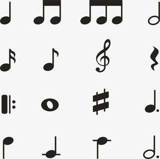 音乐节拍元素免抠手绘/卡通卡通元素