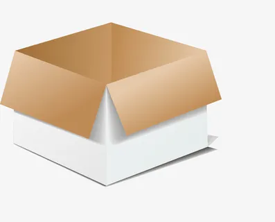 卡通打开的纸盒子免抠 卡通打开的纸盒子免抠