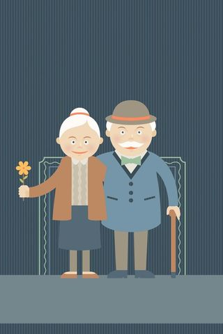 矢量老年人关爱活动海报背景图高清