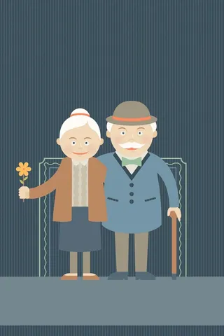 矢量老年人关爱活动海报背景图高清