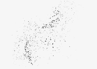 飞舞墨迹圆点图片免抠