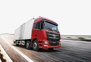 实物急速物流大货车免抠