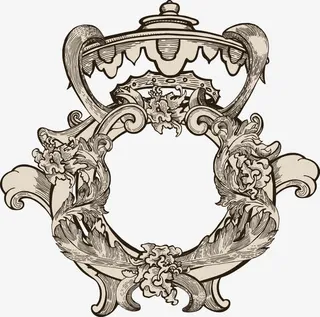 欧式花纹背景矢量素材