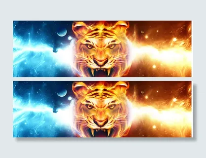 炫酷老虎背景高清
