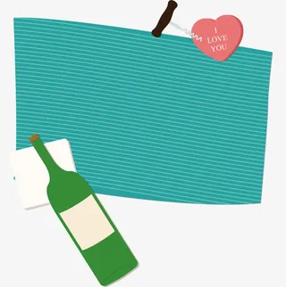 矢量手绘绿色桌布免抠