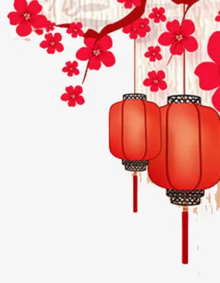 大红灯笼高高挂免抠