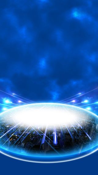 蓝色渐变高科技手机端H5背景素材高清