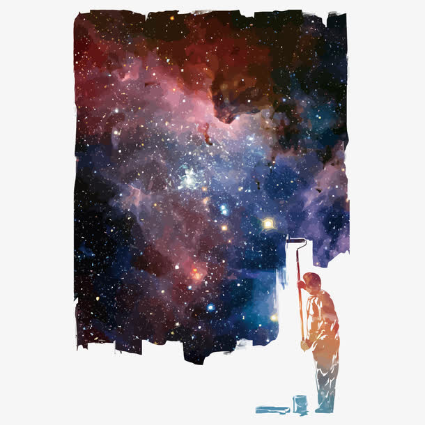 矢量星空免抠