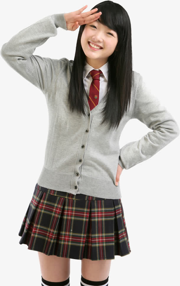 甜美清纯校服学生妹免抠