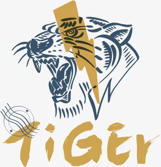 老虎tiger图案印花免抠