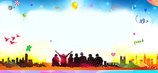 手绘毕业季海报背景图高清