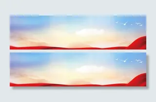 彩色渐变云朵背景高清