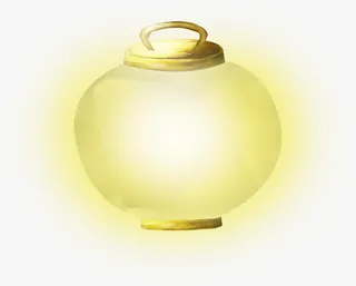 家居装饰白色灯笼免抠