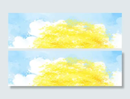 梦幻清新手绘卡通背景高清